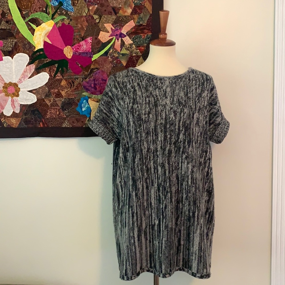 Griffen cashmere sweater s gray / light gray patt